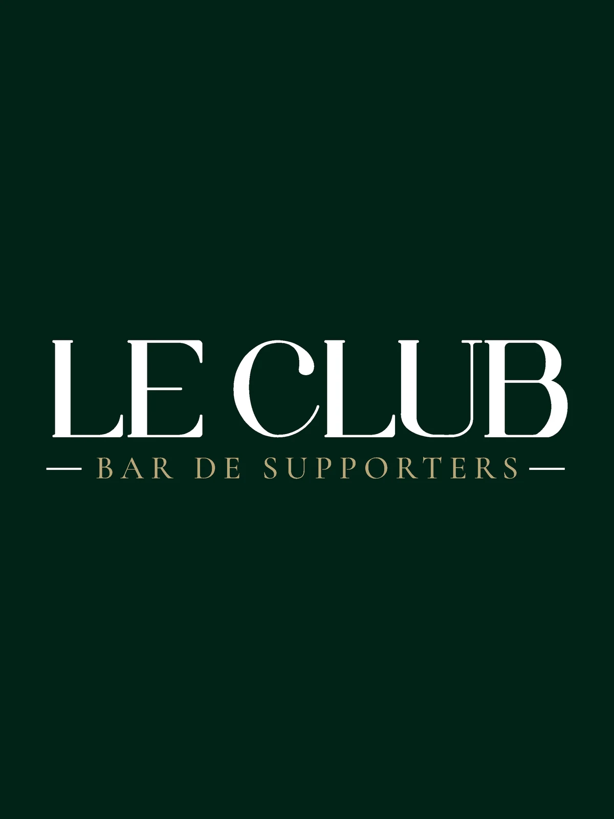 Le Club — identité d'un bar de supporters